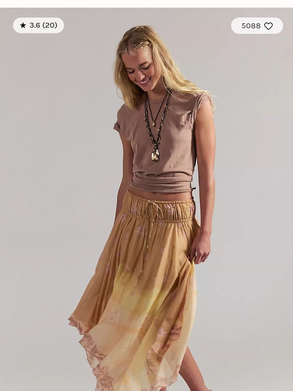 FP One Kaia Asymmetrical Skirt